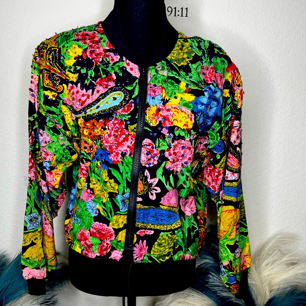 ❌❌❌SOLD❌❌❌Vintage Bomber Style Jacket